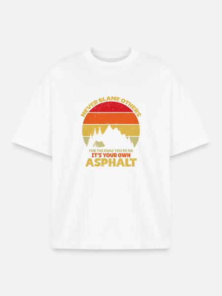 Camping Scouts Bergwanderung Waldcamper - Boxy Heavyweight Unisex Organic T-Shirt von Stanley/Stella - Weiß