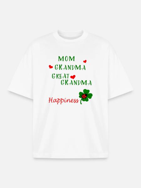 Mom Grandma - Boxy Heavyweight Unisex Organic T-Shirt by Stanley/Stella - white