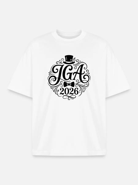 Jga 2026 Junggesellenabschied - Boxy Heavyweight Unisex Organic T-Shirt von Stanley/Stella - Weiß