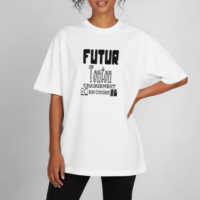 Future Uncle Loading In Progress Boxy Heavyweight Unisex Organic T-Shirt by Stanley/Stella