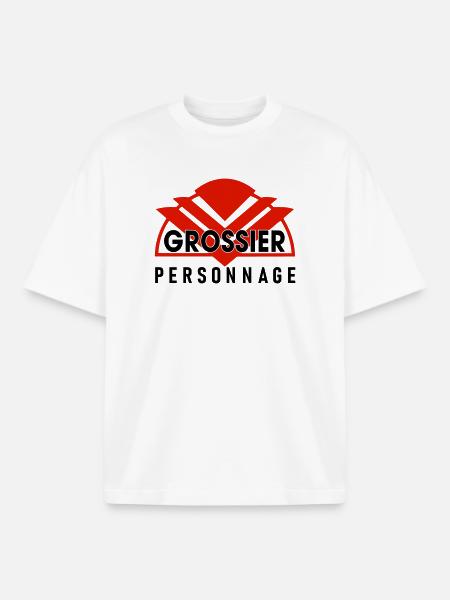 Gossier personnage - T-shirt unisexe boxy épais biologique Stanley/Stella - blanc
