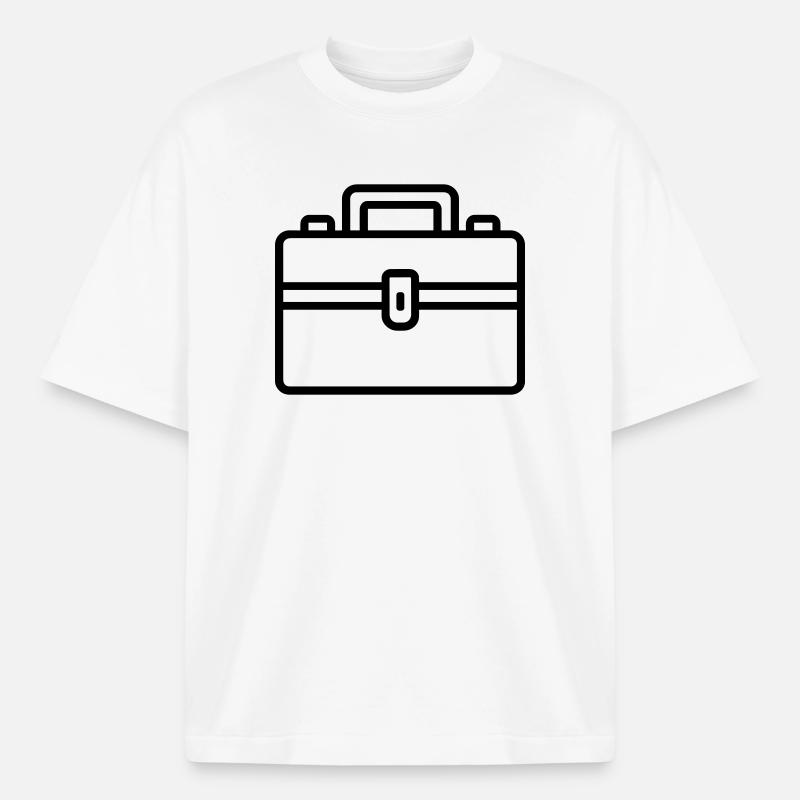 Toolbox - Boxy Heavyweight Unisex Organic T-Shirt by Stanley/Stella - white