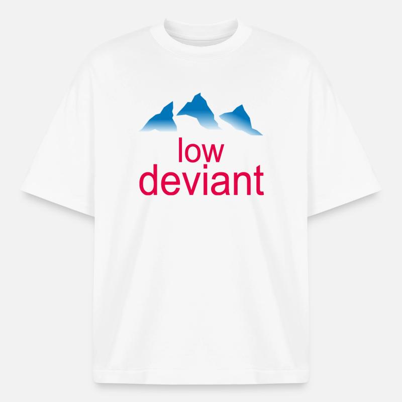 Low Deviant - T-shirt unisexe boxy épais biologique Stanley/Stella - blanc