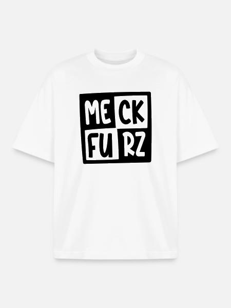 MECK-FURZ - Boxy Heavyweight Unisex Organic T-Shirt von Stanley/Stella - Weiß
