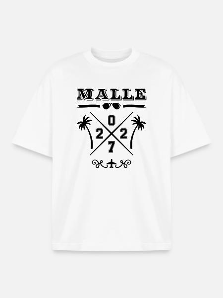 Malle 2027 - T-shirt unisexe boxy épais biologique Stanley/Stella - blanc