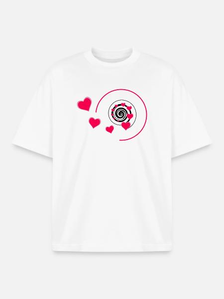 Love - Boxy Heavyweight Unisex Organic T-Shirt von Stanley/Stella - Weiß