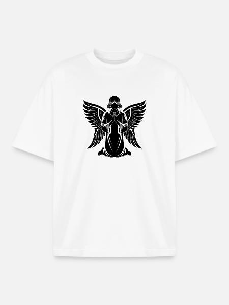 Engel - Boxy Heavyweight Unisex Organic T-Shirt von Stanley/Stella - Weiß