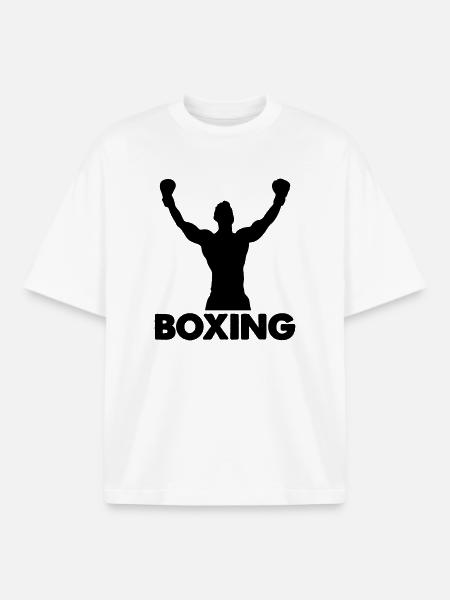 Boxing - Boxy Heavyweight Unisex Organic T-Shirt von Stanley/Stella - Weiß