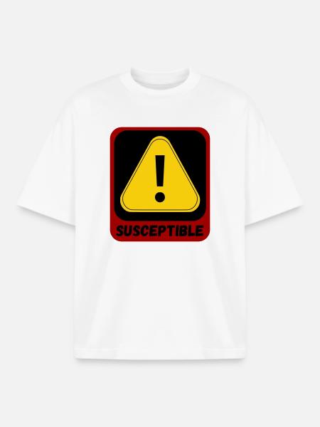 Anfällig - Boxy Heavyweight Unisex Organic T-Shirt von Stanley/Stella - Weiß