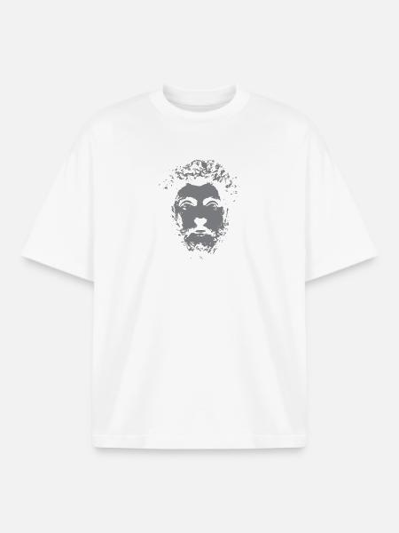 Marcus Aurelius Stoic Quote - Boxy Heavyweight Unisex Organic T-Shirt by Stanley/Stella - white
