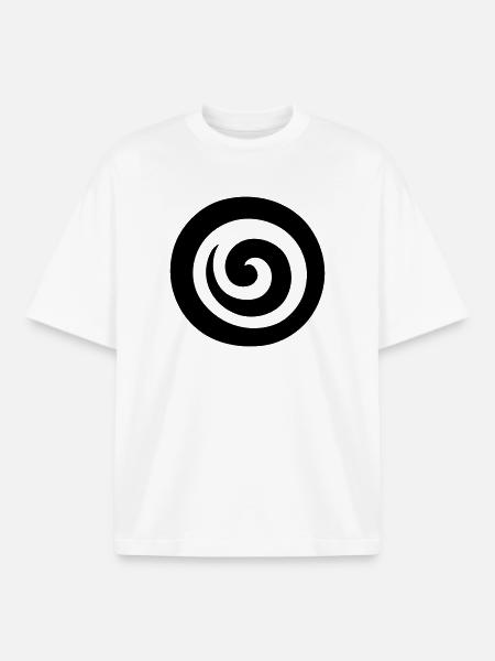 Japanese Spiral - Boxy Heavyweight Unisex Organic T-Shirt by Stanley/Stella - white