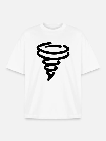 tornado - Boxy Heavyweight Unisex Organic T-Shirt by Stanley/Stella - white