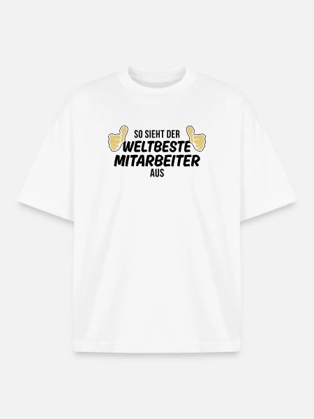 der weltbeste mitarbeiter - Boxy Heavyweight Unisex Organic T-Shirt von Stanley/Stella - Weiß