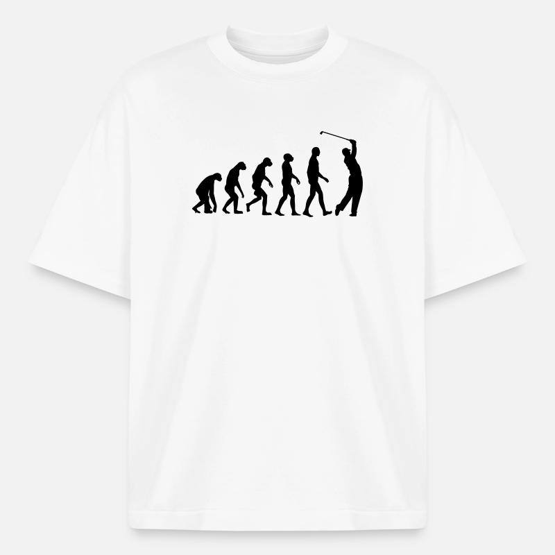 Golf Golf Evolution - T-shirt unisexe épais coupe boxy Stanley/Stella - blanc