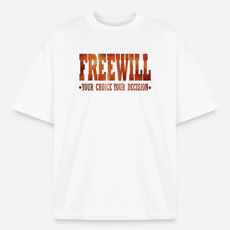 FreeWill - Heavyweight Boxy Unisex T-Shirt by Stanley/Stella - white