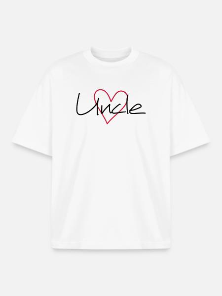 Uncle Herz - Boxy Heavyweight Unisex Organic T-Shirt von Stanley/Stella - Weiß