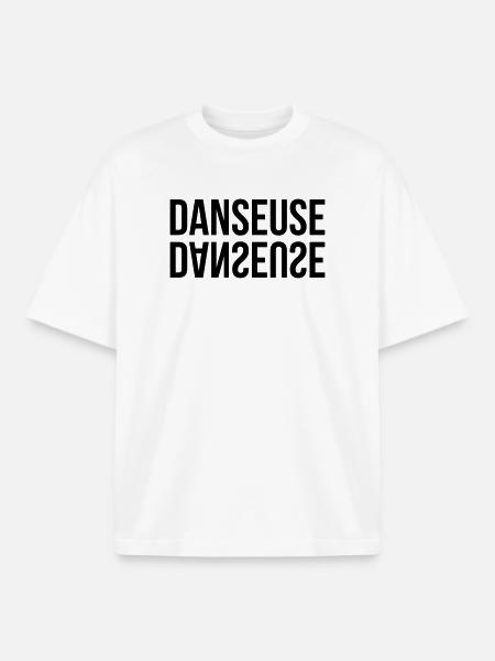 Danseuse - Danse - T-shirt unisexe boxy épais biologique Stanley/Stella - blanc
