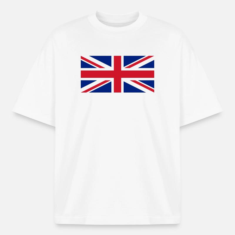 Union Jack - Heavyweight Boxy Unisex T-Shirt by Stanley/Stella - white