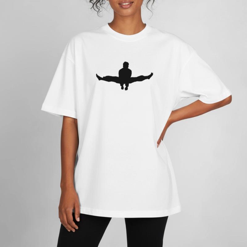 Karate oder Taekwondo Double Kick Schatten Boxy Heavyweight Unisex Organic T-Shirt von Stanley/Stella