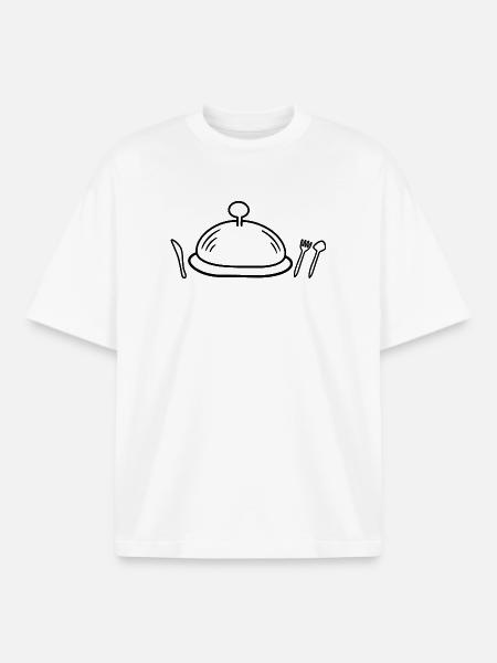 Ich esse, also bin ich - Boxy Heavyweight Unisex Organic T-Shirt von Stanley/Stella - Weiß