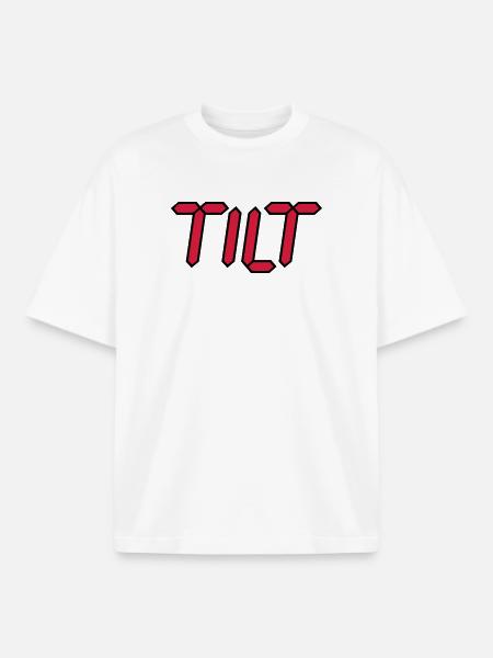 Tilt | durch drehen | durchgeknallt - Boxy Heavyweight Unisex Organic T-Shirt by Stanley/Stella - white