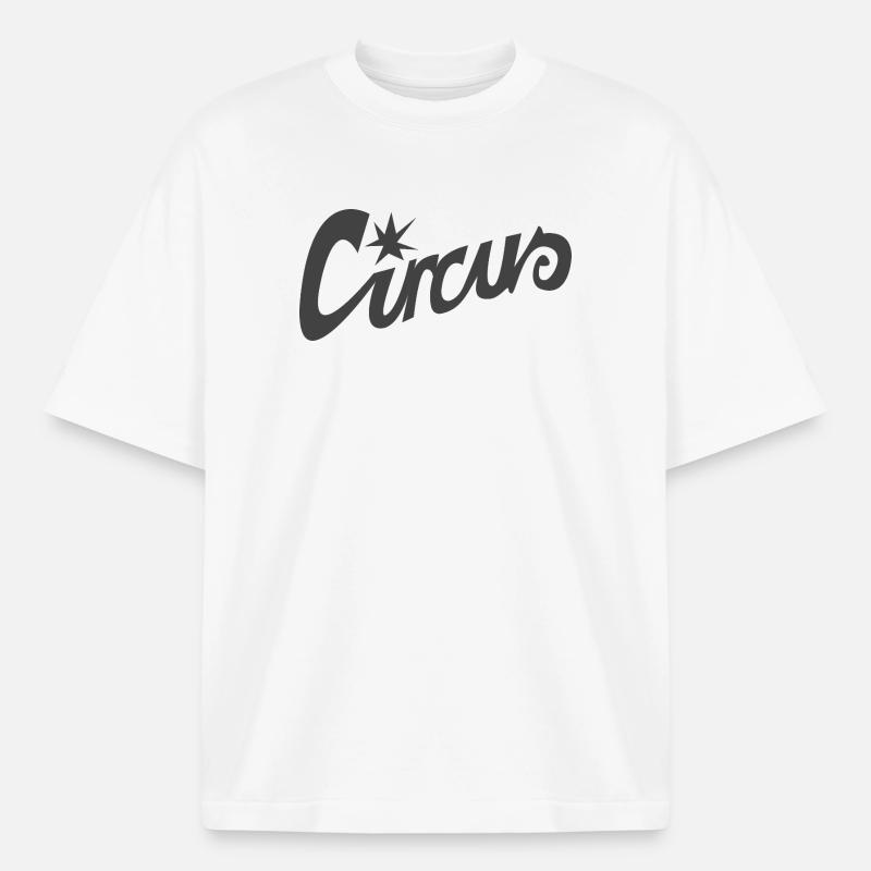 Lettering "Circus" - Heavyweight Boxy Unisex T-Shirt by Stanley/Stella - white