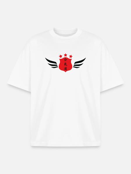 Aikido – Kampfsport – Aikido - Boxy Heavyweight Unisex Organic T-Shirt von Stanley/Stella - Weiß