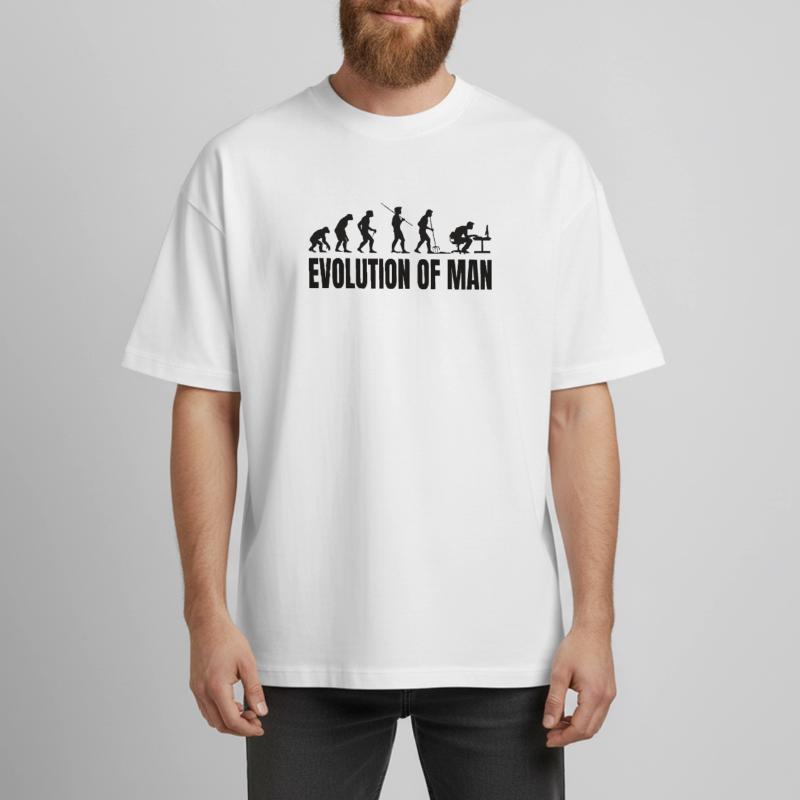 Programmierer Computerfreak Evolution Boxy Heavyweight Unisex Organic T-Shirt von Stanley/Stella