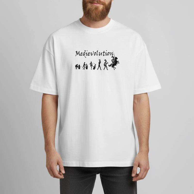 Medievolution – Medieval Evolution Boxy Heavyweight Unisex Organic T-Shirt by Stanley/Stella