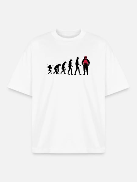 Police - Boxy Heavyweight Unisex Organic T-Shirt by Stanley/Stella - white