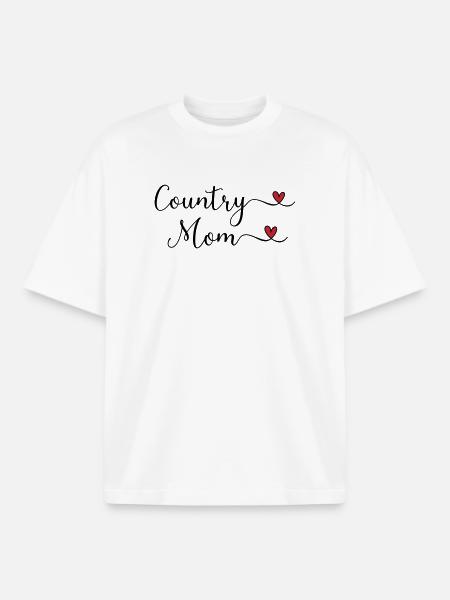 Maman de campagne - T-shirt unisexe boxy épais biologique Stanley/Stella - blanc