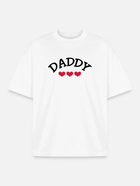 Daddy - Boxy Heavyweight Unisex Organic T-Shirt by Stanley/Stella - white