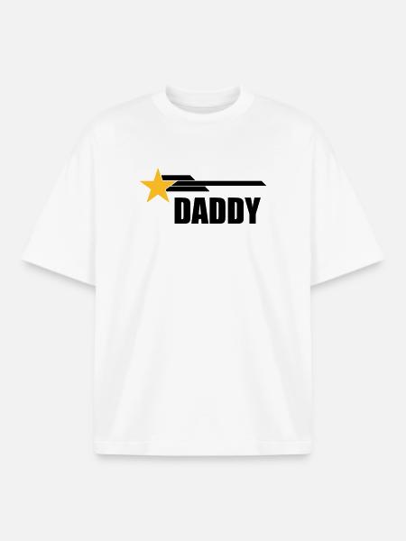 Daddy - Boxy Heavyweight Unisex Organic T-Shirt by Stanley/Stella - white