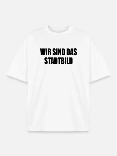 wir sind das stadtbild - Boxy Heavyweight Unisex Organic T-Shirt von Stanley/Stella - Weiß