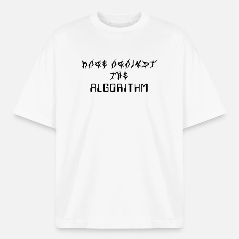 Rage against the Algorithm - Heavyweight Unisex Boxy T-Shirt von stanley/stella	 - Weiß