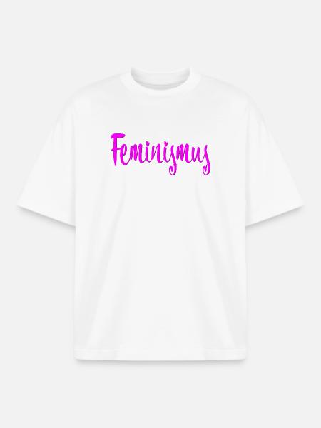 Feminismus - Boxy Heavyweight Unisex Organic T-Shirt von Stanley/Stella - Weiß