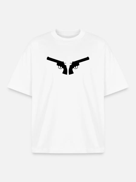 Weapons - Boxy Heavyweight Unisex Organic T-Shirt by Stanley/Stella - white