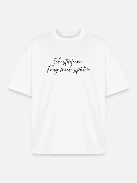 I'm studying. Ask me later. - Boxy Heavyweight Unisex Organic T-Shirt by Stanley/Stella - white