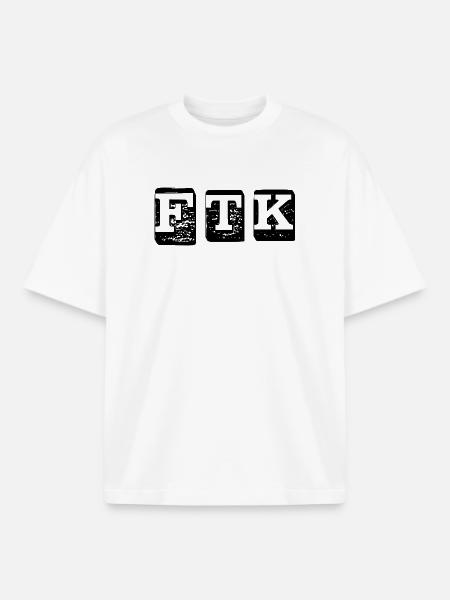 FTK - Boxy Heavyweight Unisex Organic T-Shirt von Stanley/Stella - Weiß