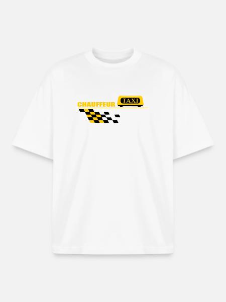 Taxi driver - Boxy Heavyweight Unisex Organic T-Shirt by Stanley/Stella - white