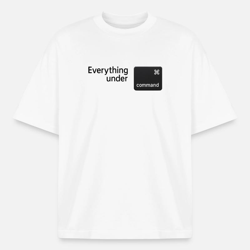 Everything under command - Boxy Heavyweight Unisex Organic T-Shirt by Stanley/Stella - white