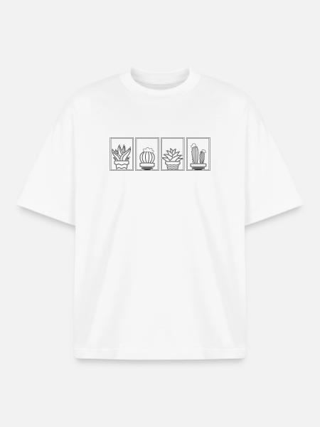 Designdatei fehlt - Boxy Heavyweight Unisex Organic T-Shirt von Stanley/Stella - Weiß