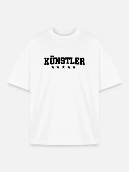 Kuenstler - Boxy Heavyweight Unisex Organic T-Shirt von Stanley/Stella - Weiß