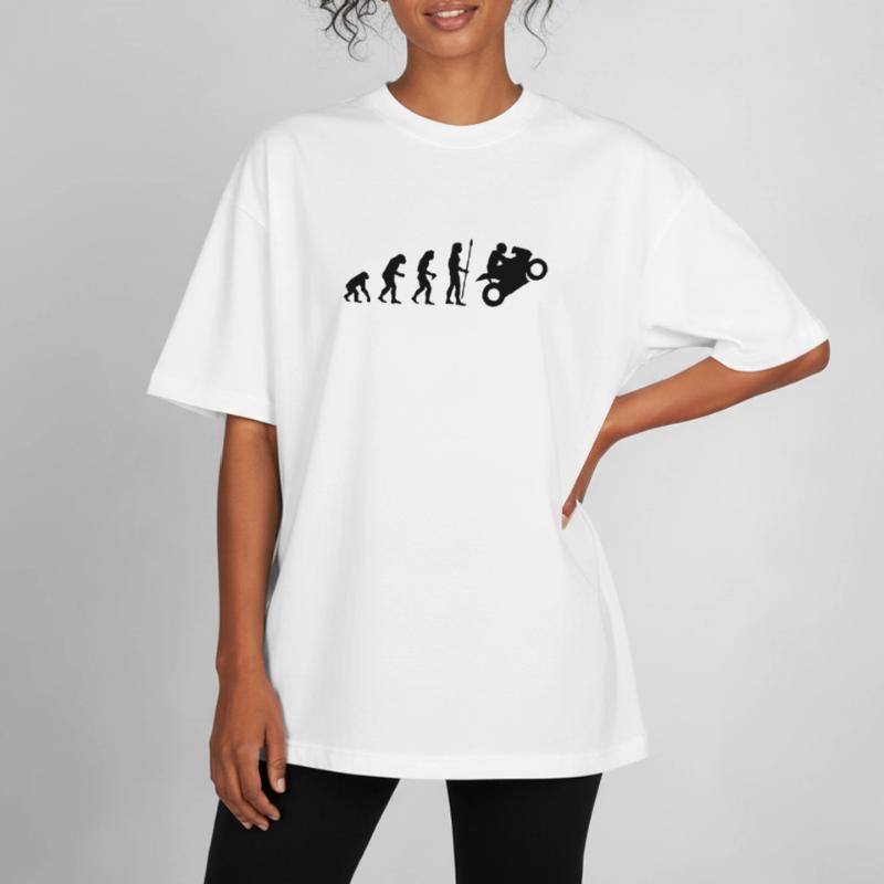 evolution_biker Boxy Heavyweight Unisex Organic T-Shirt by Stanley/Stella