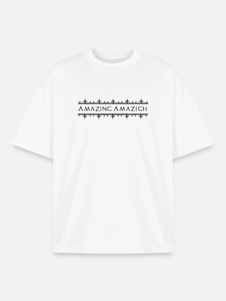 Amazing Amazigh - Boxy Heavyweight Unisex Organic T-Shirt by Stanley/Stella - white