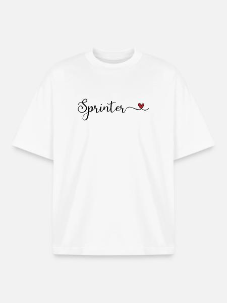 Sprinter - Boxy Heavyweight Unisex Organic T-Shirt von Stanley/Stella - Weiß