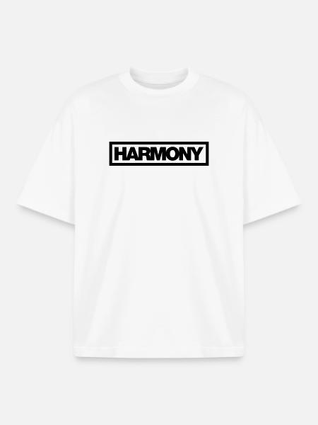 Typo HARMONY Contour 1C - Boxy Heavyweight Unisex Organic T-Shirt by Stanley/Stella - white