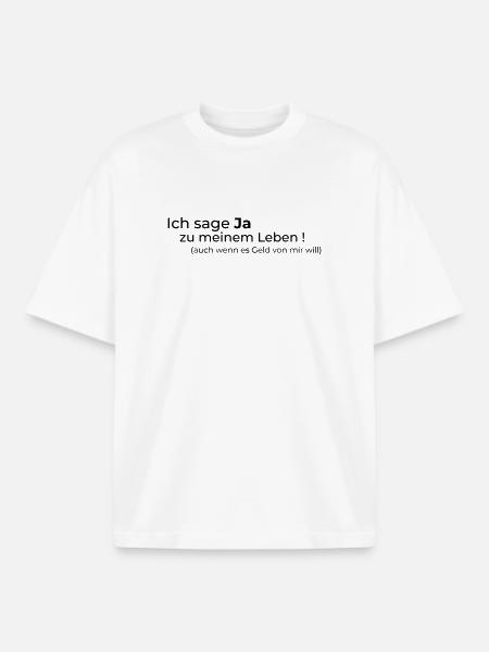 Ja zum Leben - Boxy Heavyweight Unisex Organic T-Shirt von Stanley/Stella - Weiß