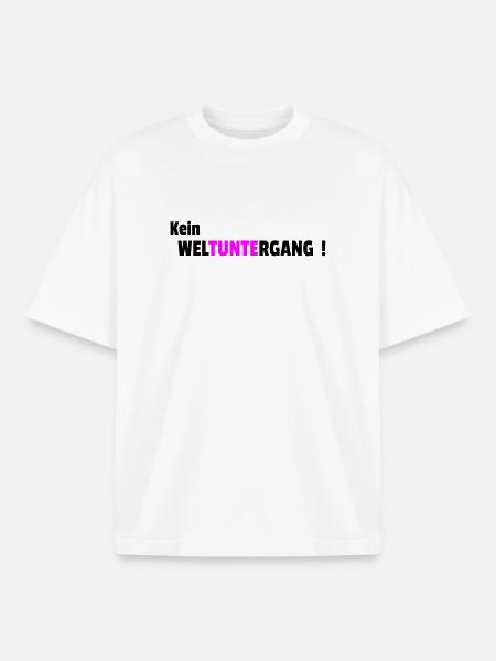 Kein Weltuntergang - Boxy Heavyweight Unisex Organic T-Shirt von Stanley/Stella - Weiß