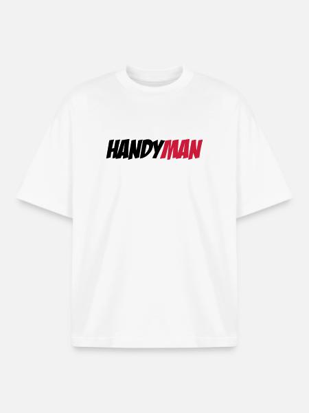 Handyman - Boxy Heavyweight Unisex Organic T-Shirt by Stanley/Stella - white